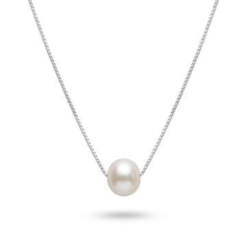 Silver Pearl Ball Elegant Necklace