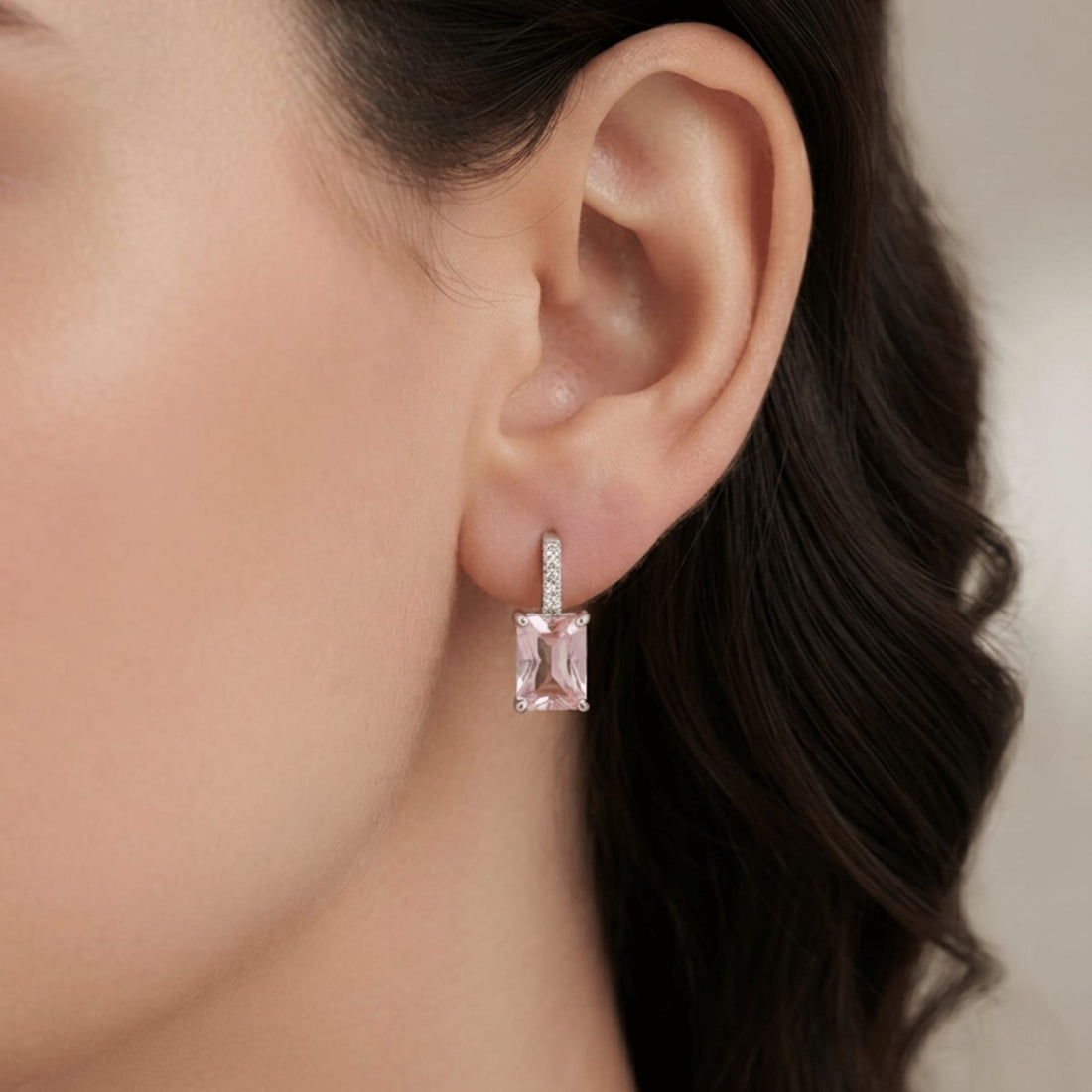 Pink Minimal Stud