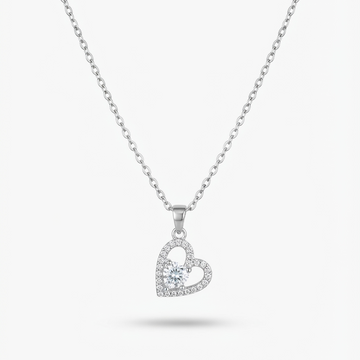 Silver Heart New Necklace